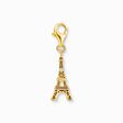 Breloque Charm tour Eiffel plaqu&eacute;e or, orn&eacute;e d&rsquo;une zircone blanche de la collection Charm Club dans la boutique en ligne de THOMAS SABO