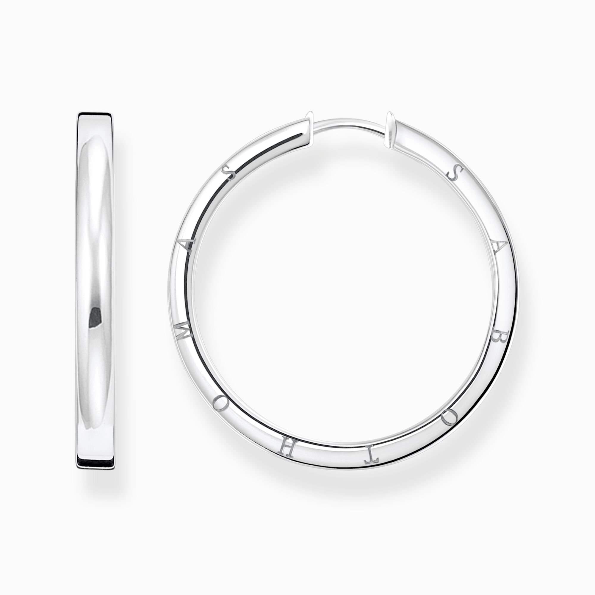 Hoop earrings large silver from the  collection in the THOMAS SABO online store