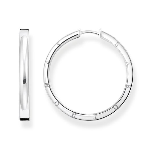 Hoop earrings large silver from the  collection in the THOMAS SABO online store