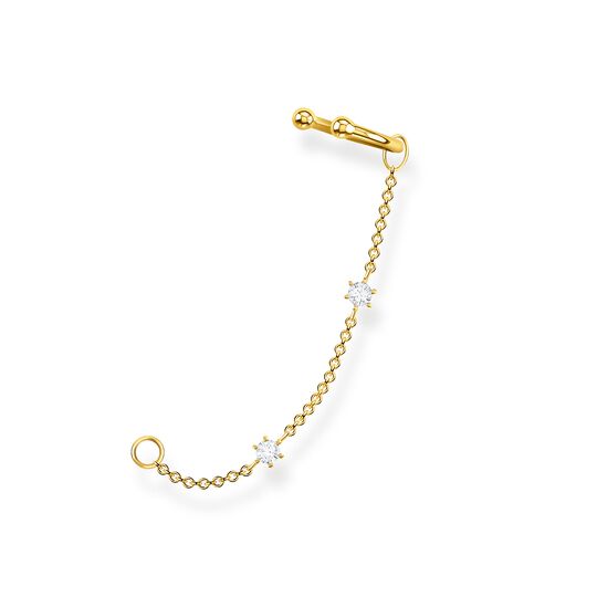 Ear cuff blanco piedras oro de la colección Charming Collection en la tienda online de THOMAS SABO