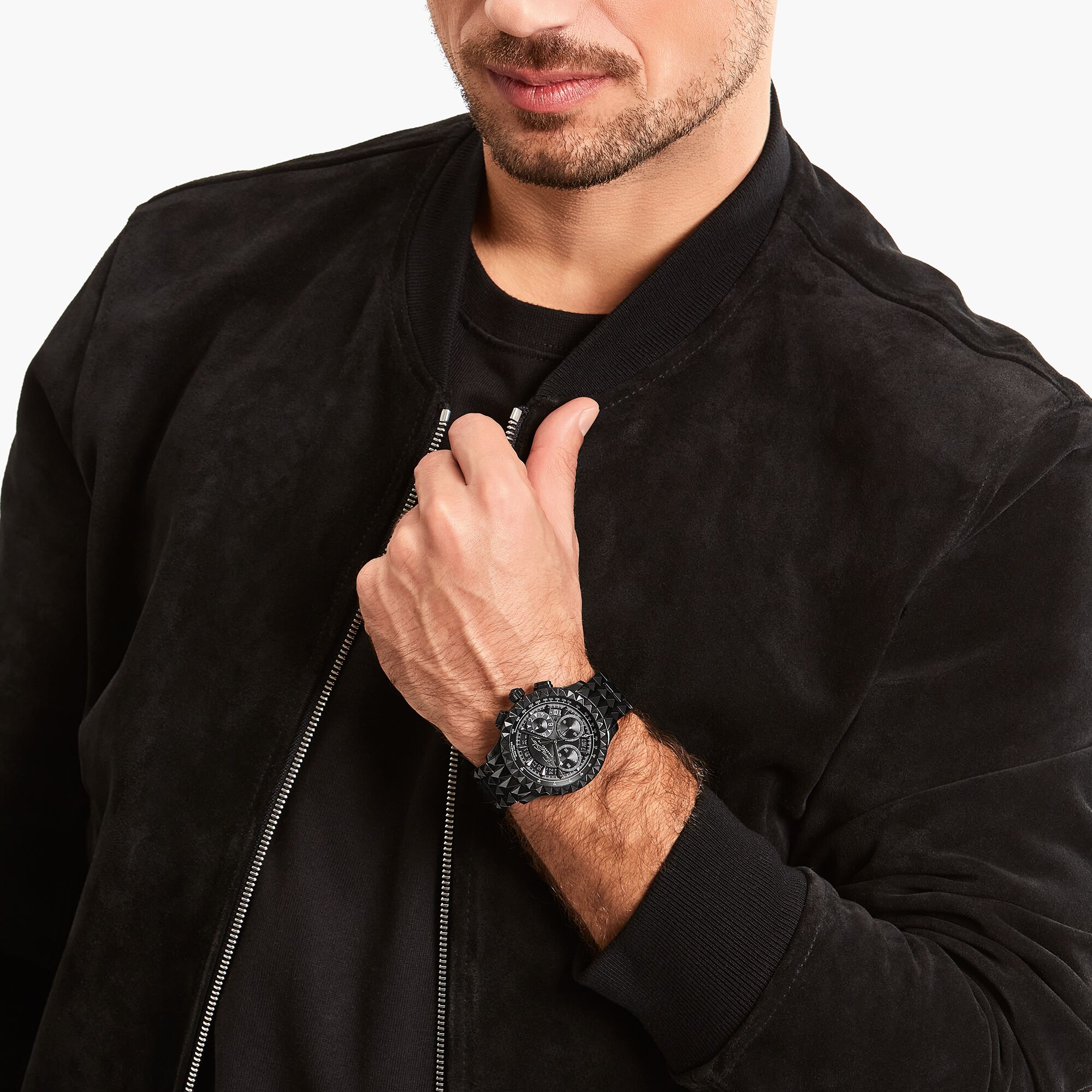 Herrenuhr Rebel at Heart Chronograph schwarz | THOMAS SABO 