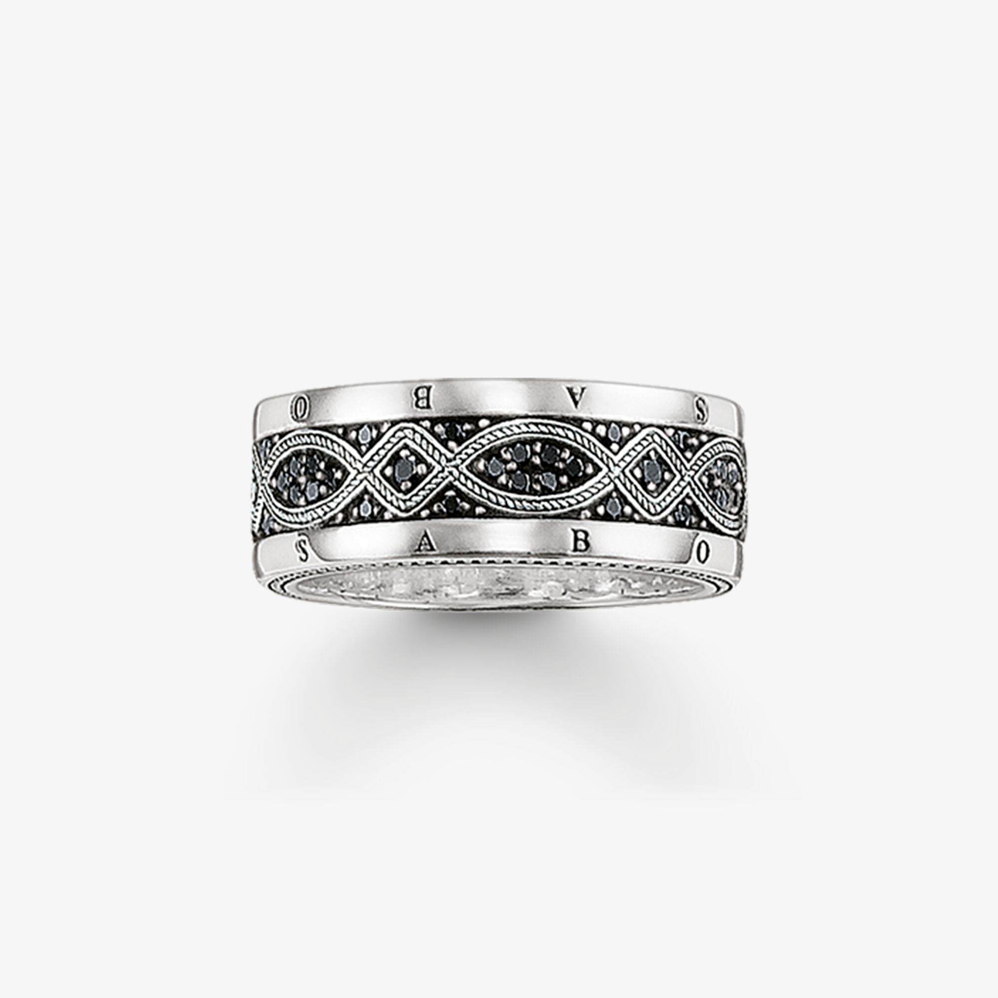 THOMAS SABO Bandring love knot, 925 sterlingsilver, Storlek: 52, Unisex
