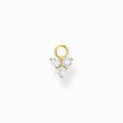 Single ear pendant white stones gold from the Charming Collection collection in the THOMAS SABO online store