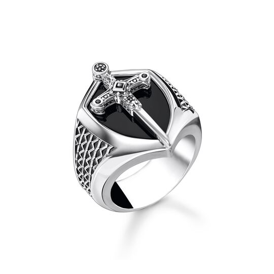 Ring sv&auml;rd silver ur kollektionen  i THOMAS SABO:s onlineshop