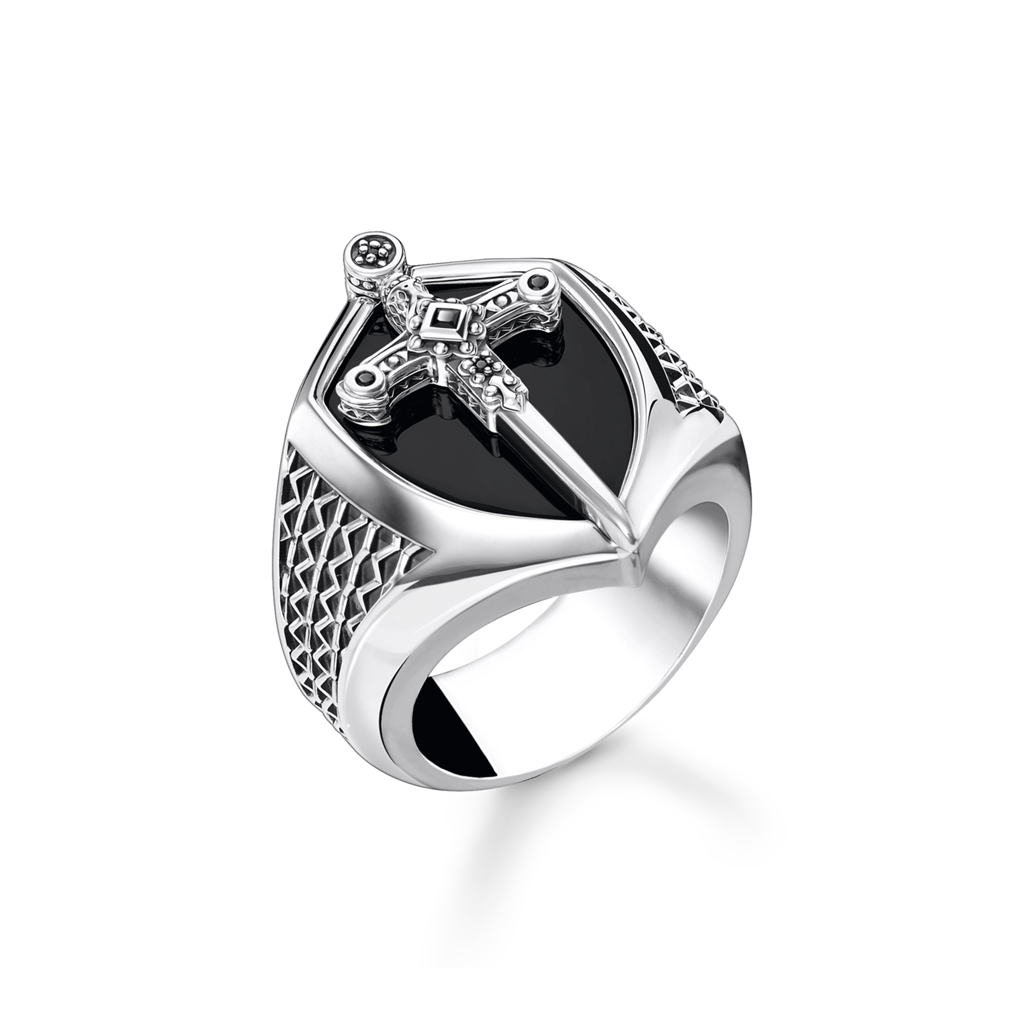 Thomas Sabo Ring Schwert silber schwarz TR2311-641-11-52