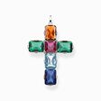 Colgante cruz piedras de colores grande plata de la colección  en la tienda online de THOMAS SABO