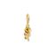 Gold-plated charm pendant in rose design from the Charm Club collection in the THOMAS SABO online store