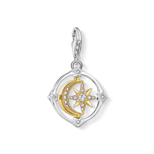 Charm 吊饰 月亮與星星 可靈活移動 from the Glam &amp; Soul collection in the THOMAS SABO online store