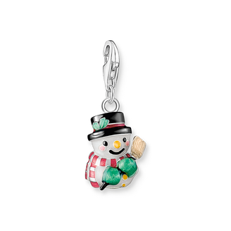 Silver snowman charm pendant from the  collection in the THOMAS SABO online store