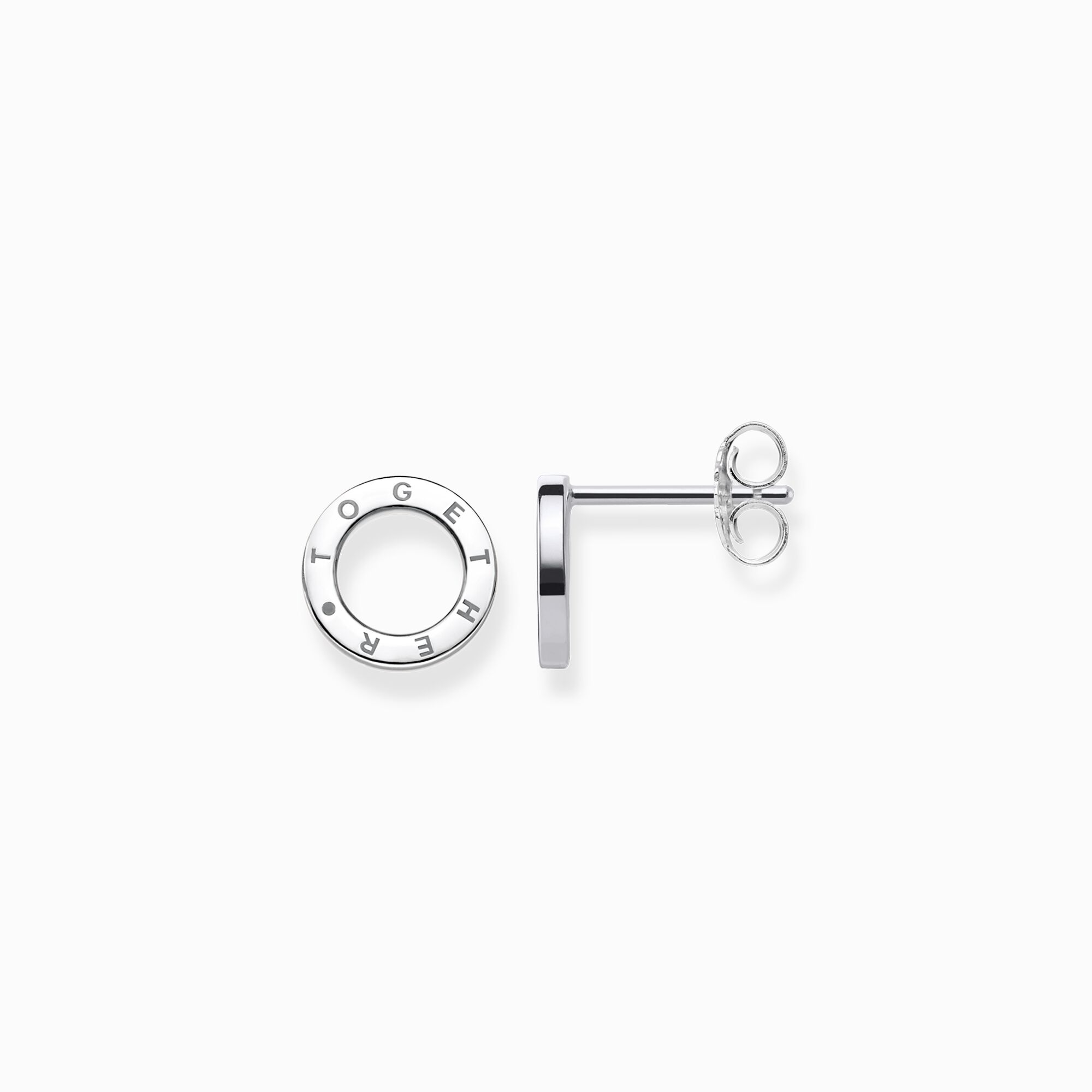 Together THOMAS circles | Ear studs Sterling Silver SABO |