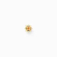 Clou d&rsquo;oreille individuel soleil orn&eacute; de gemmes multicolores dor&eacute; de la collection Charming Collection dans la boutique en ligne de THOMAS SABO