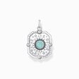Silver octagon-shaped pendant with cold enamel and stones from the  collection in the THOMAS SABO online store