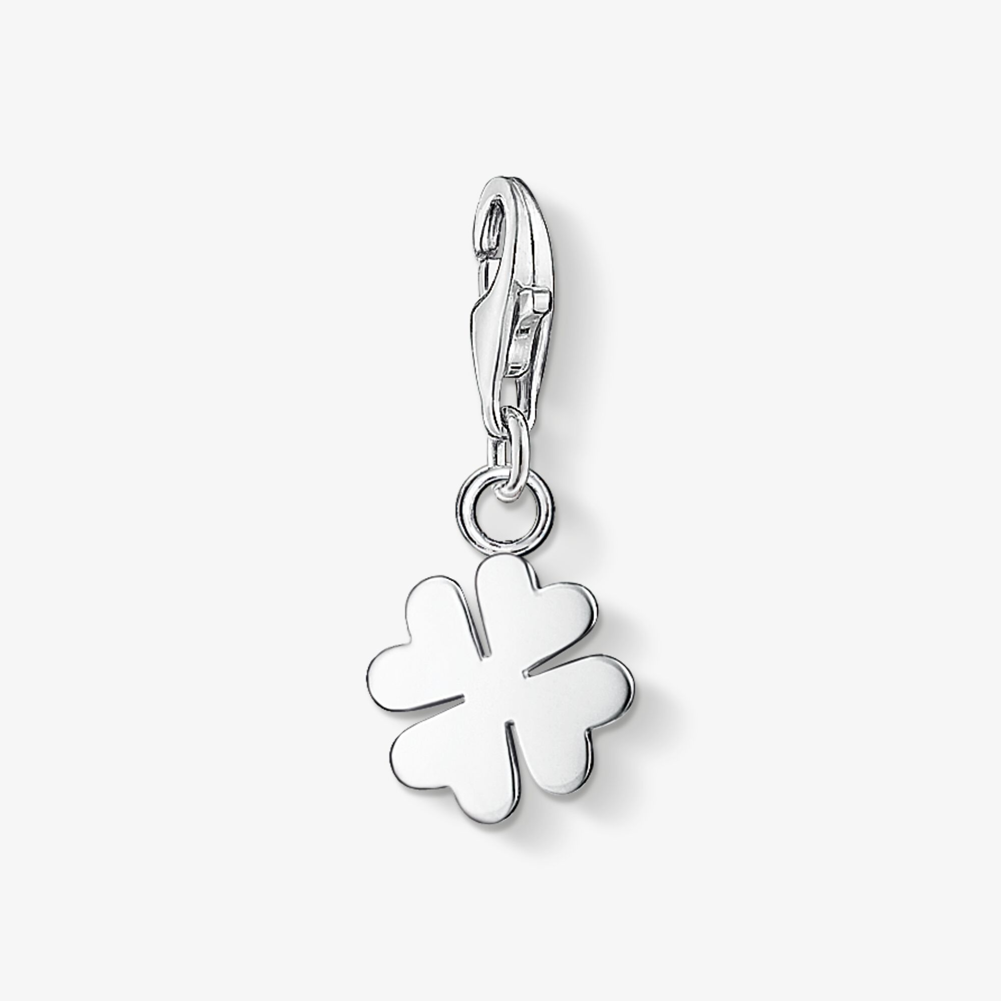 THOMAS SABO Charm-Anhänger Kleeblatt, Sterlingsilber, Größe: one size, Damen