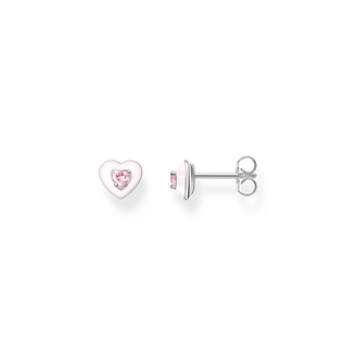 Halskette mit Herz-Anhänger & pinkem Zirkonia | THOMAS SABO