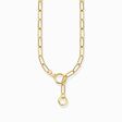Yellow-gold plated link necklace with ring clasps and zirconia from the  collection in the THOMAS SABO online store