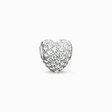 Bead white pav&eacute; heart from the Karma Beads collection in the THOMAS SABO online store