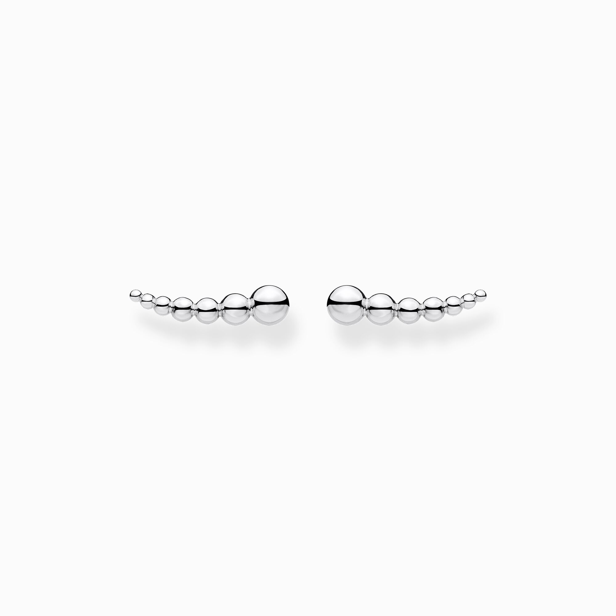 Silver ear climbers with sphere structure – THOMAS SABO