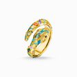 Ring bright golden-coloured snake from the  collection in the THOMAS SABO online store