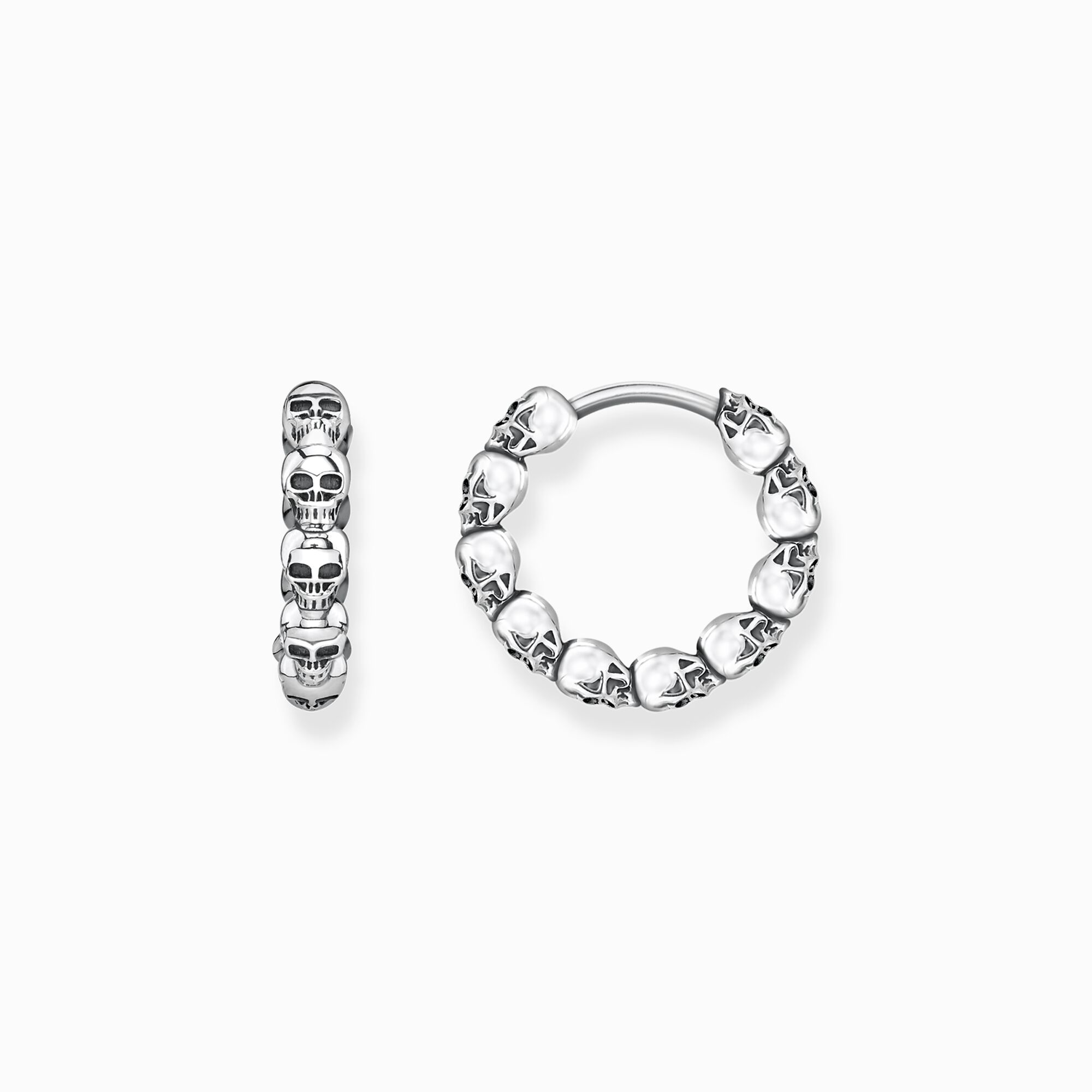 Hoop earrings skulls from the  collection in the THOMAS SABO online store