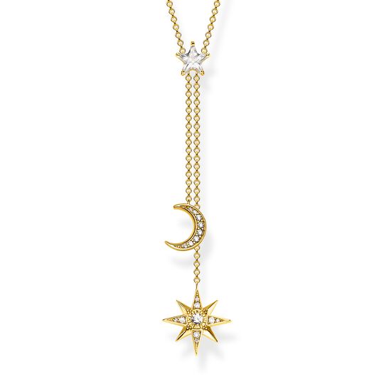 Necklace star and moon gold from the  collection in the THOMAS SABO online store