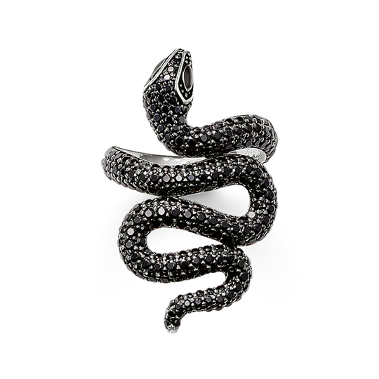 ring black snake pav&eacute; from the  collection in the THOMAS SABO online store
