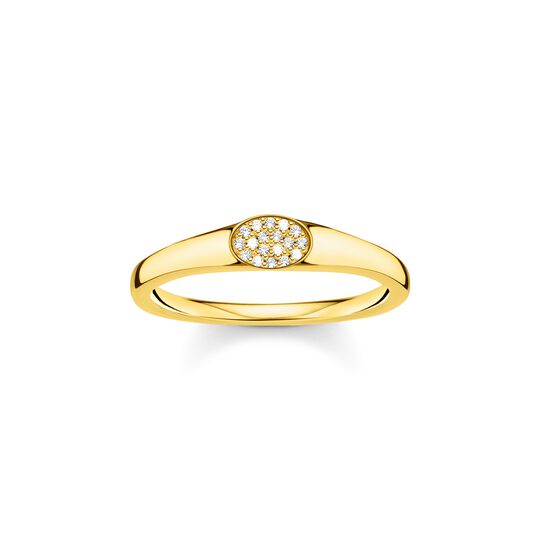 Ring white stones gold from the Charming Collection collection in the THOMAS SABO online store