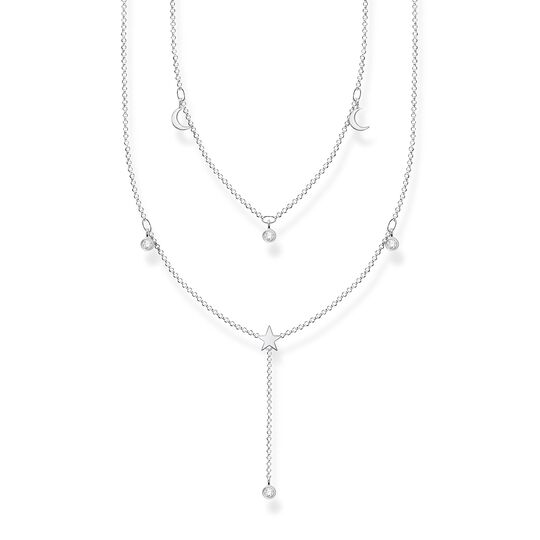 Necklace double white stones silver from the Charming Collection collection in the THOMAS SABO online store