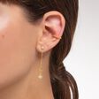 Einzel Ohrring Stern und Mond gold aus der Charming Collection Kollektion im Online Shop von THOMAS SABO