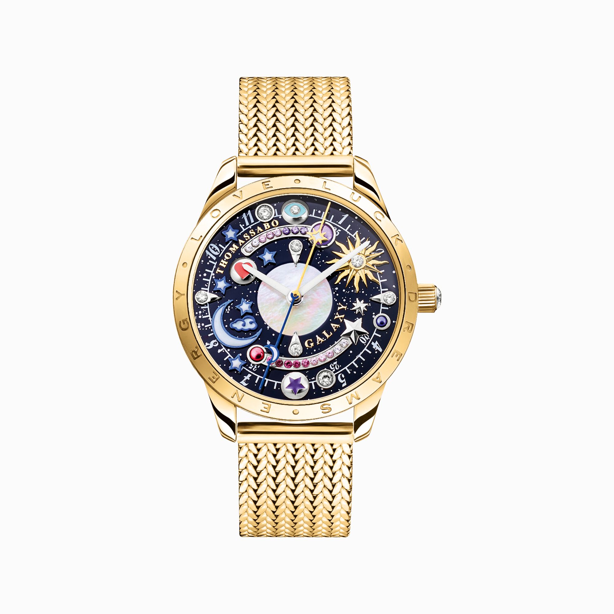 Reloj Cosmic Amulet con esfera en tono oro amarillo azul oscuro de la colección  en la tienda online de THOMAS SABO