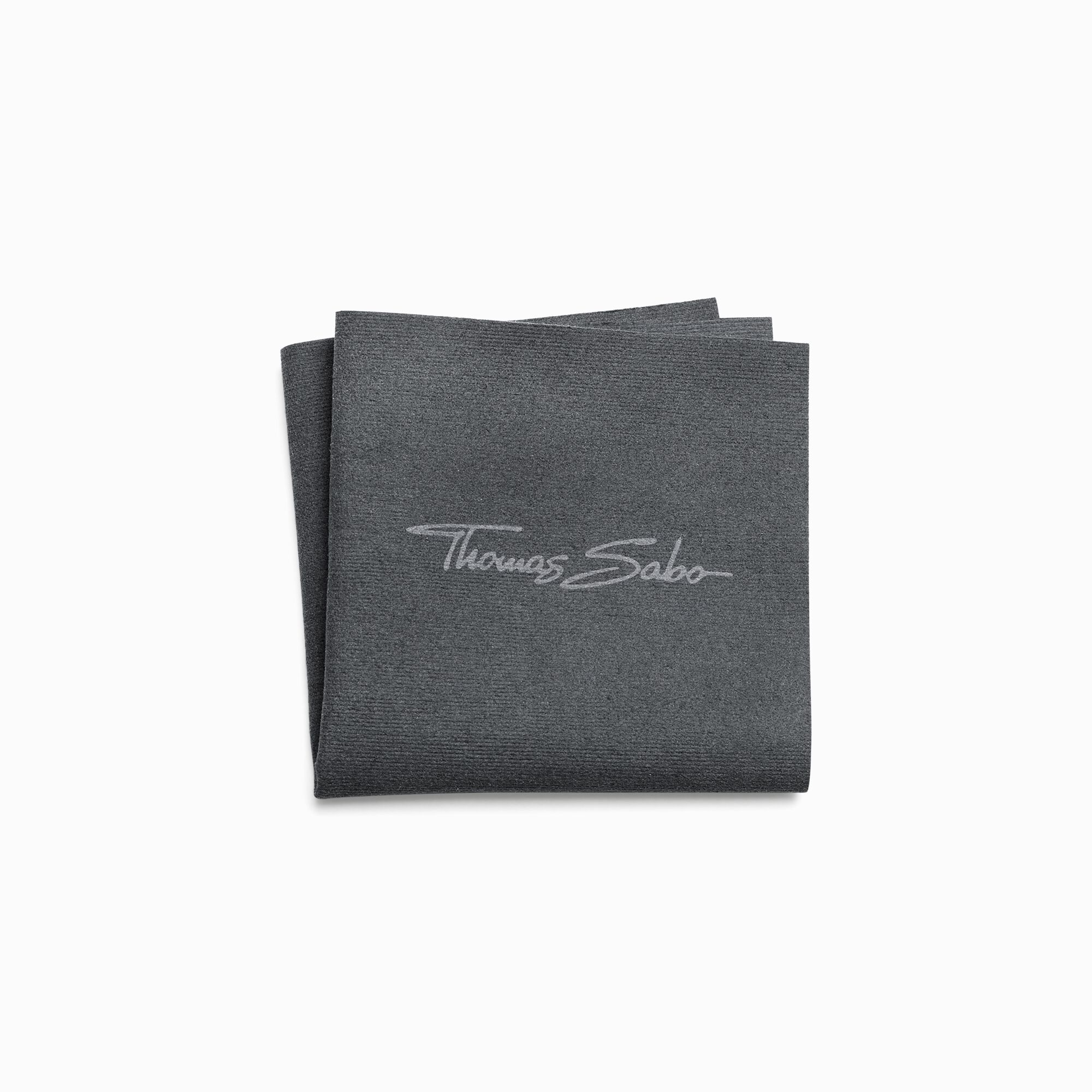 Jewellery cleaningcloth 16x16cm grey,mf. from the  collection in the THOMAS SABO online store