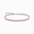 Tennis bracelet with pink stones silver from the  collection in the THOMAS SABO online store