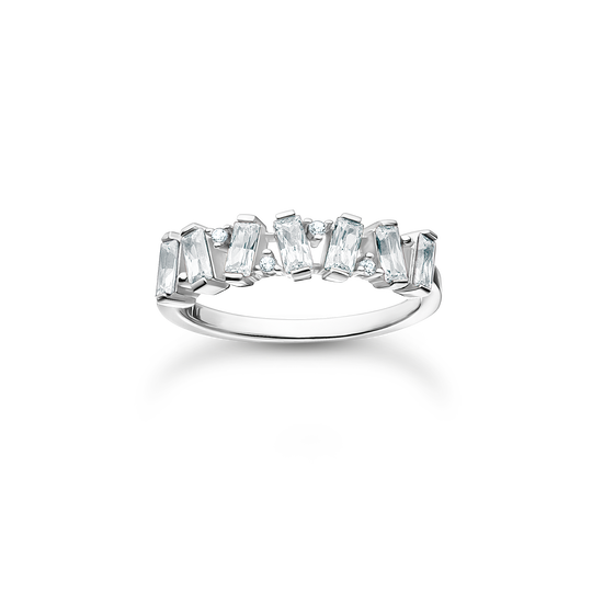 Ring wei&szlig;e Steine silber aus der Charming Collection Kollektion im Online Shop von THOMAS SABO