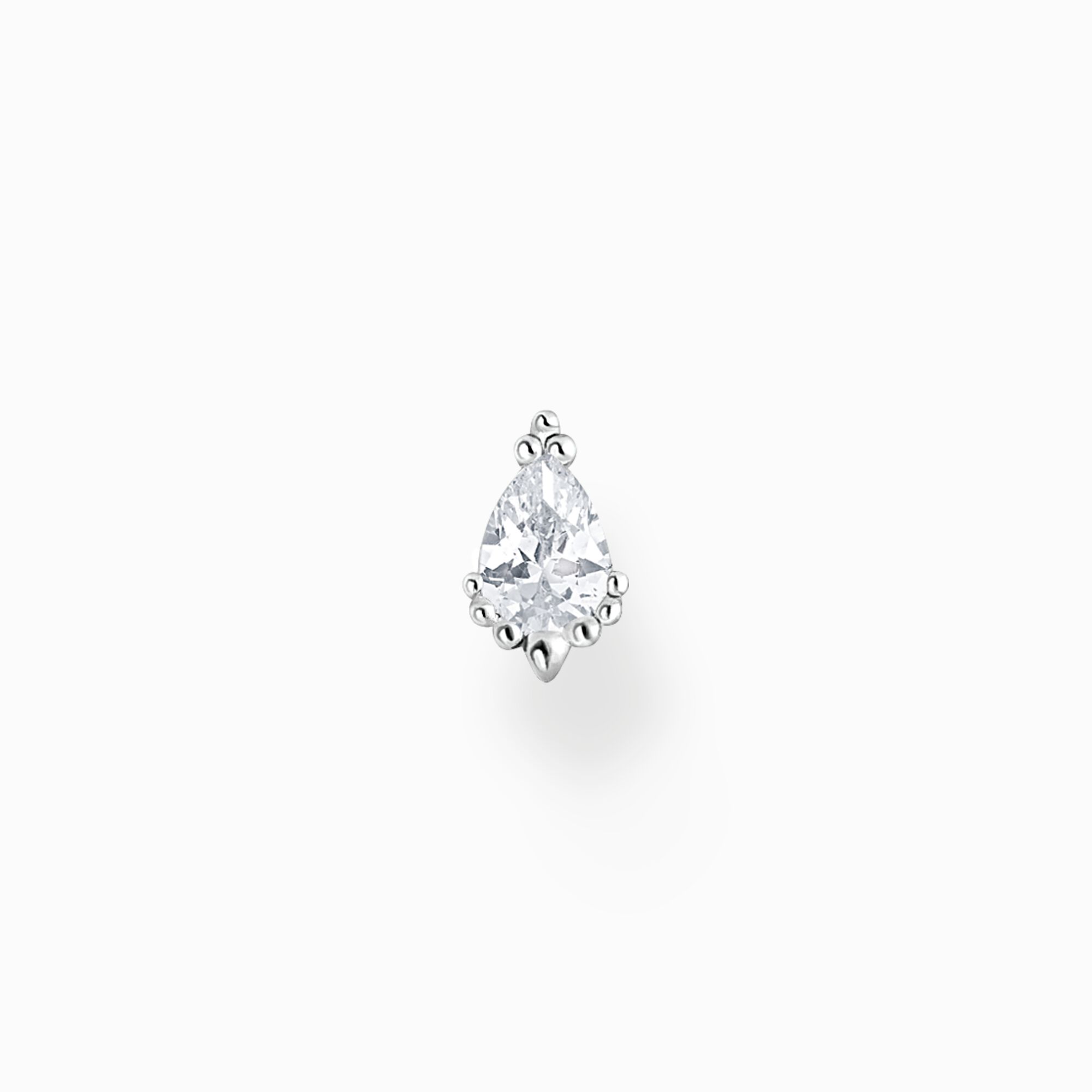 Single ear stud ice crystal silver from the Charming Collection collection in the THOMAS SABO online store