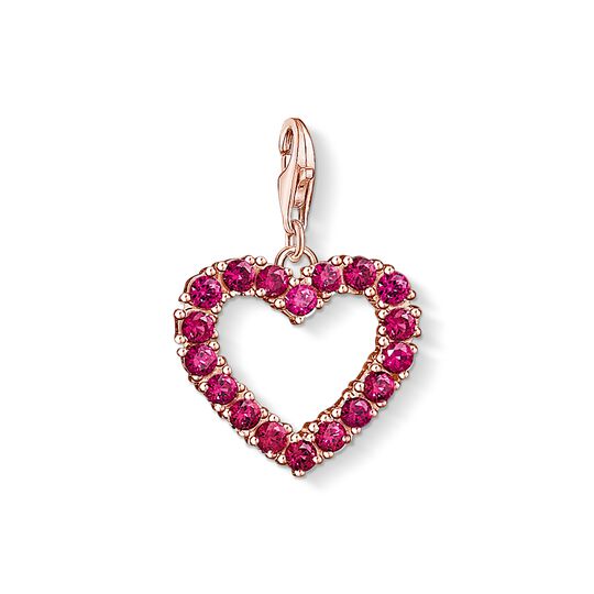 Charm pendant red heart from the Charm Club collection in the THOMAS SABO online store