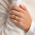 Ring doppelreihig farbige Steine gold aus der Charming Collection Kollektion im Online Shop von THOMAS SABO