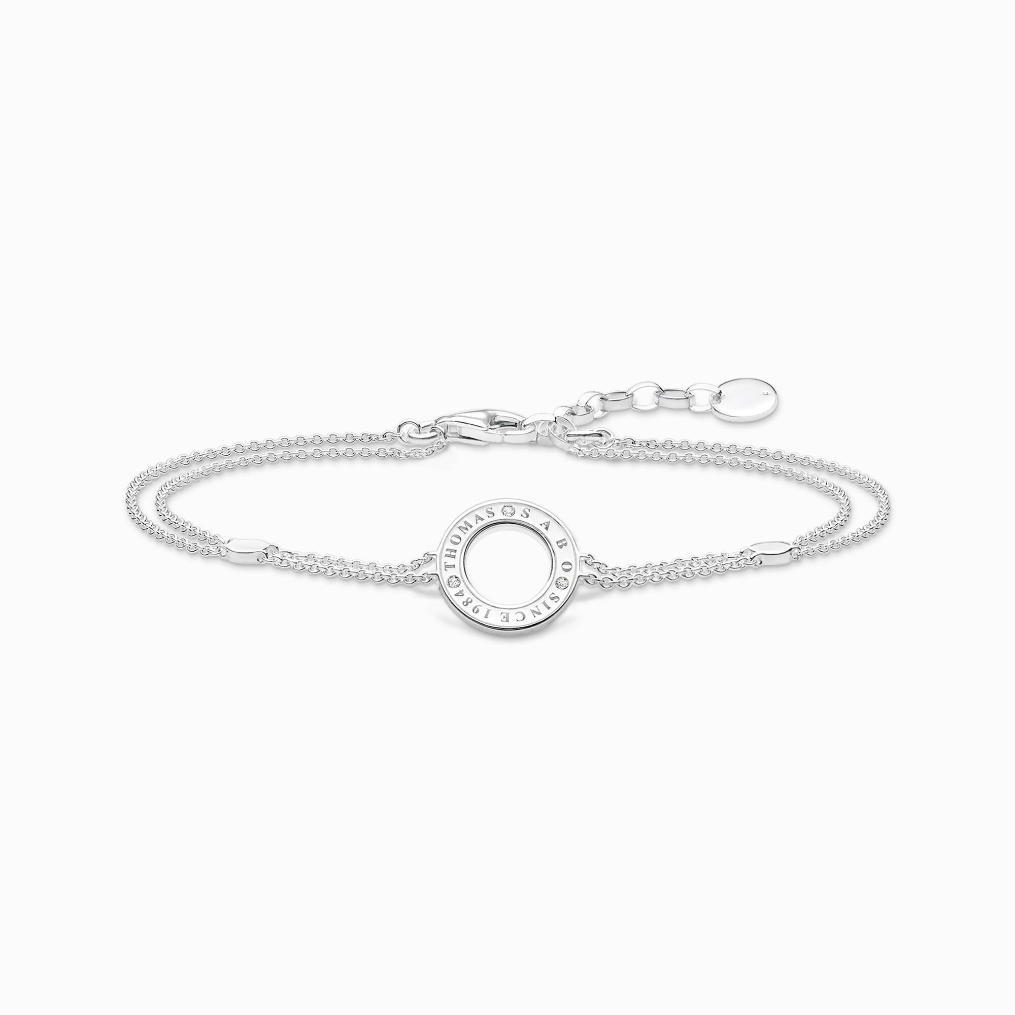 Bracelet circle with white stones silver from the  collection in the THOMAS SABO online store