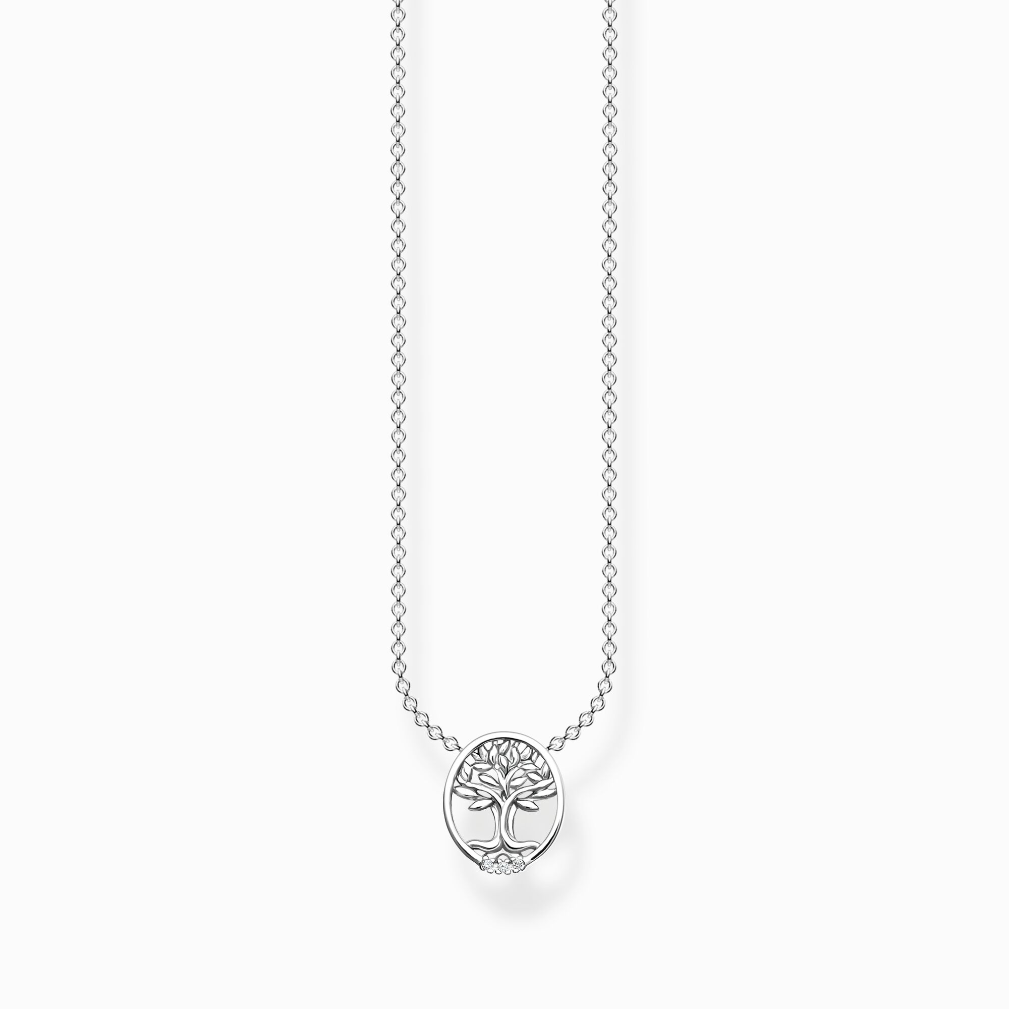 Halsband Tree of Love med vita stenar silver ur kollektionen Charming Collection i THOMAS SABO:s onlineshop