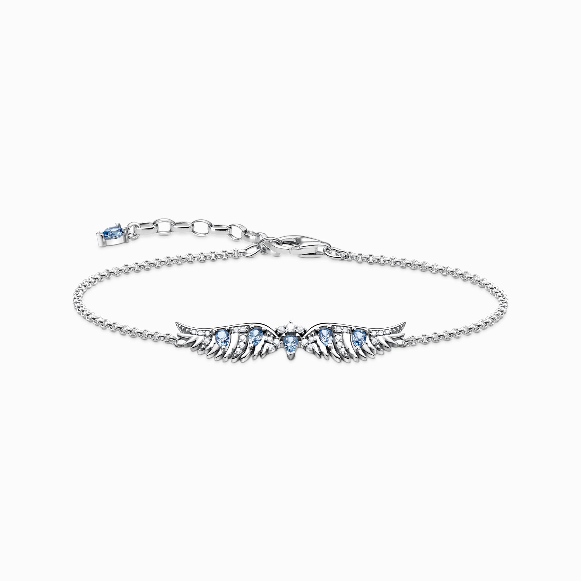 Bracelet ailes de ph&eacute;nix avec pierres bleues argent de la collection  dans la boutique en ligne de THOMAS SABO