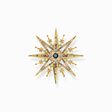 Brooch star with coloured stones gold from the  collection in the THOMAS SABO online store