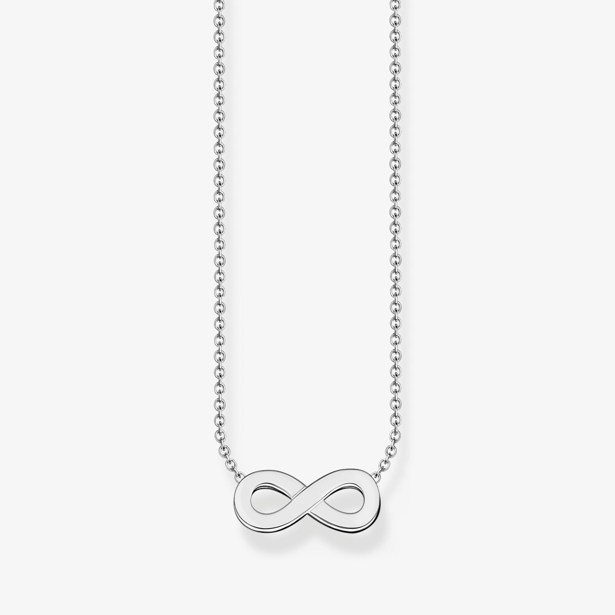 THOMAS SABO Kette mit Infinity-Anhänger Silber, Sterlingsilber, Größe: 45 cm, Damen
