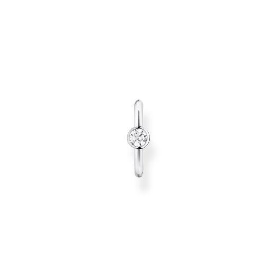 Single ear cuff white stone silver from the Charming Collection collection in the THOMAS SABO online store