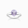 Ring Alienkopf mit Kaltemaille und violetten Steinen Silber aus der Charming Collection Kollektion im Online Shop von THOMAS SABO
