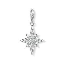 Charm pendant glitter star from the  collection in the THOMAS SABO online store
