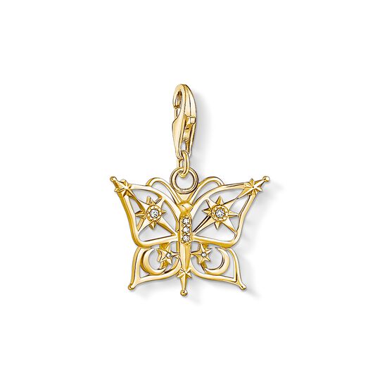 Colgante Charm mariposa estrella &amp; luna oro de la colección Charm Club en la tienda online de THOMAS SABO