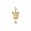 Charm pendant Cat gold from the Charm Club collection in the THOMAS SABO online store