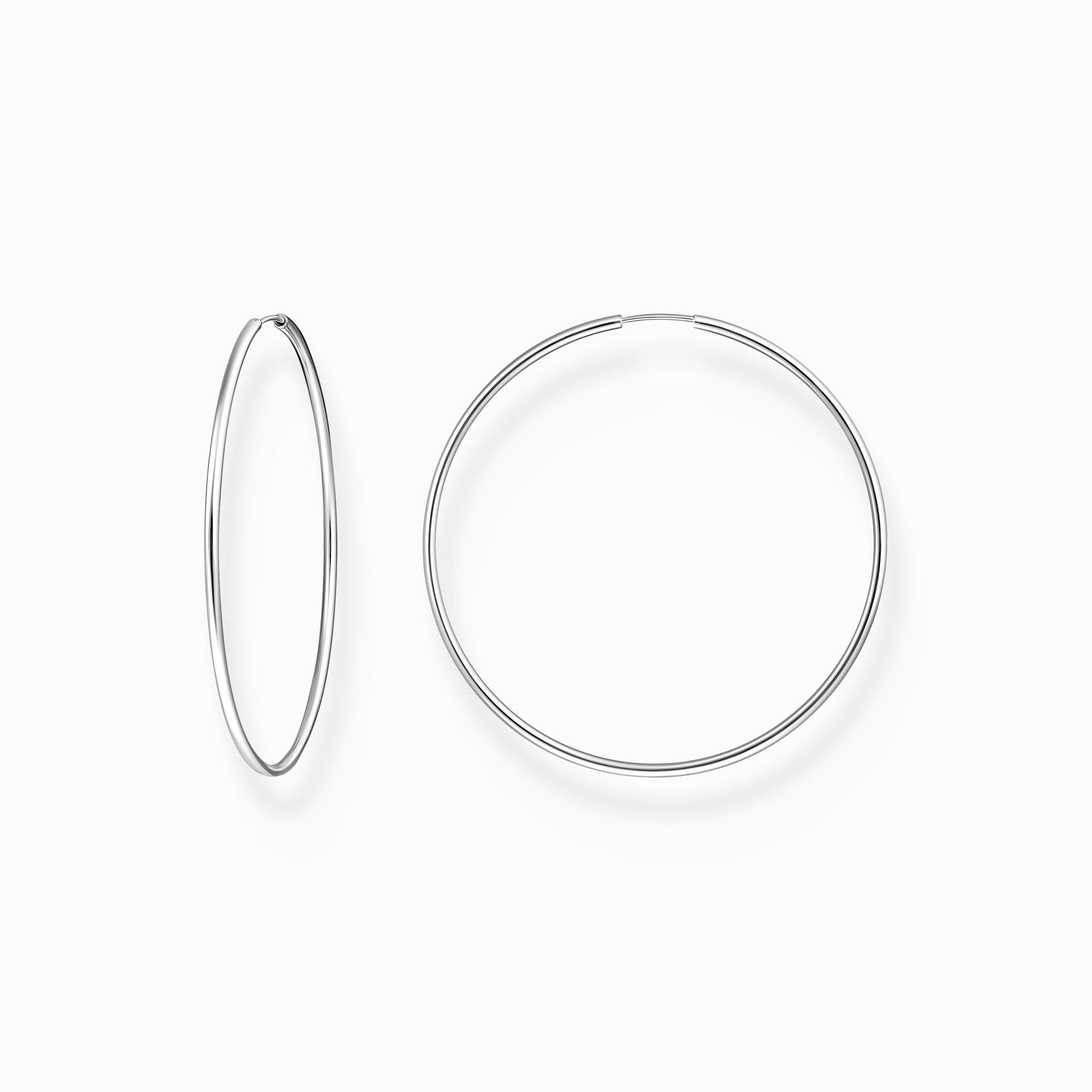Silver big hoop earings from the  collection in the THOMAS SABO online store