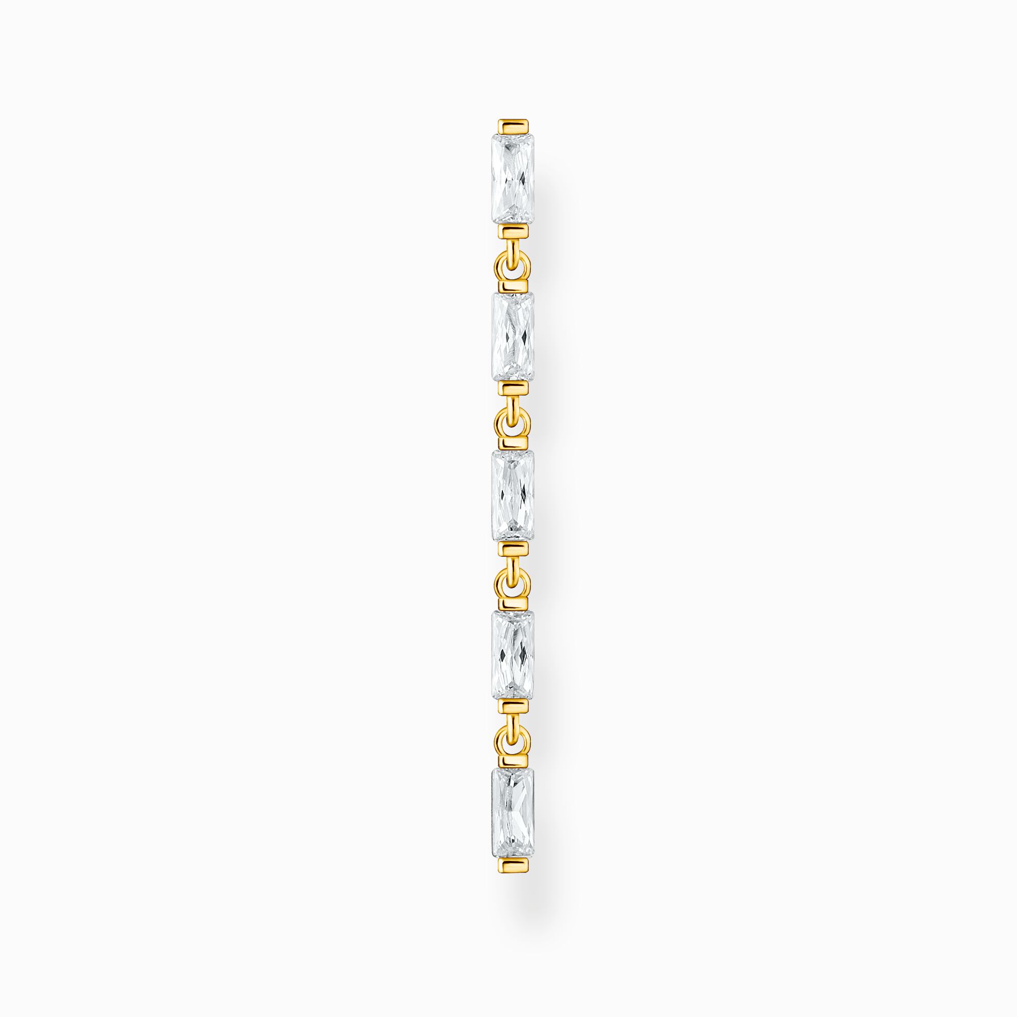Single earring white stones gold from the Charming Collection collection in the THOMAS SABO online store