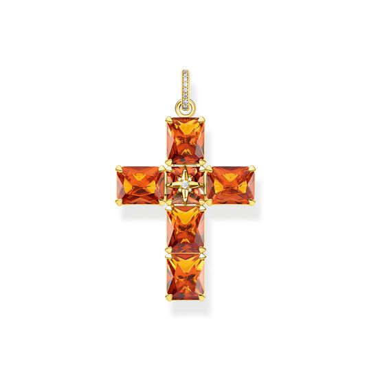 Pendentif croix orange pierres de la collection  dans la boutique en ligne de THOMAS SABO