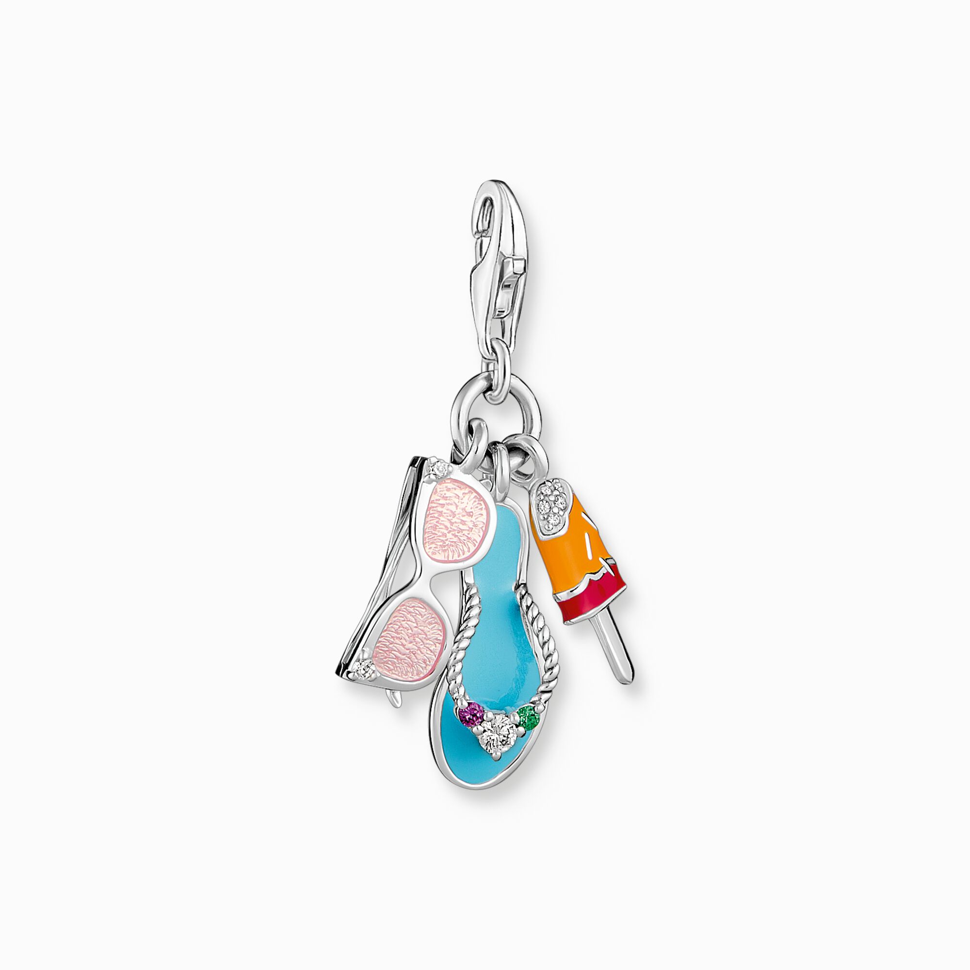 Charm pendant sunglasses, flip flop and ice cream silver from the Charm Club collection in the THOMAS SABO online store