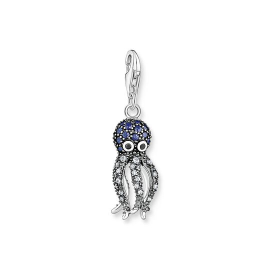 Charm pendant octopus with blue stones from the  collection in the THOMAS SABO online store